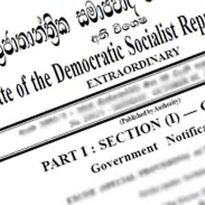 ආණ්ඩුක්‍රම ව්‍යවස්ථාවේ 22 වන සංශෝධනය ගැසට් කෙරේ