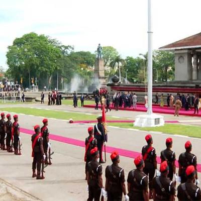 ඉන්දීය අගමැති නරේන්ද්‍ර මෝදි පිළිගැනීමේ නිල උත්සවය සජීවීව
