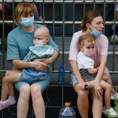 රුසියා ප්‍රහාරවලින් යුක්රේන ළමා රෝහලක් විනාශයට