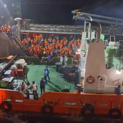 IRIS Bushehr නෞකාවේ සිටි 204ක් කොළඹ වරායට