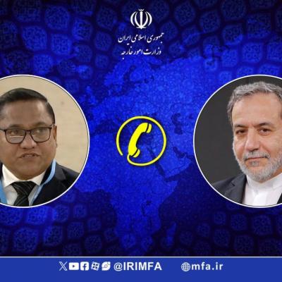 ඇමති විජිත ඉරාන විදේශ ඇමැති එක්ක දුරකත සංවාදයක