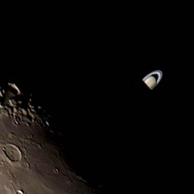 සෙනසුරු හා චන්ද්‍රයාගේ දුලබ ග්‍රහ පිහිටීමක් නැරඹීමේ ඉඩක්