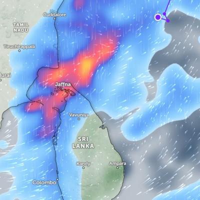 තද වැසි පිළිබඳ අනතුරු ඇඟවීමේ රතු නිවේදනයක්