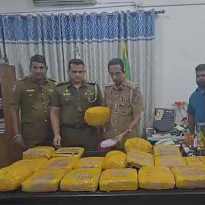 රුපියල් කෝටි 2 ඉක්මවූ කේරළ ගංජා තොගයක් වත්තලින්