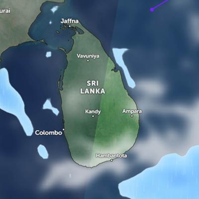 අඩු පීඩන කලාපය දිවයිනෙන් ඉවතට