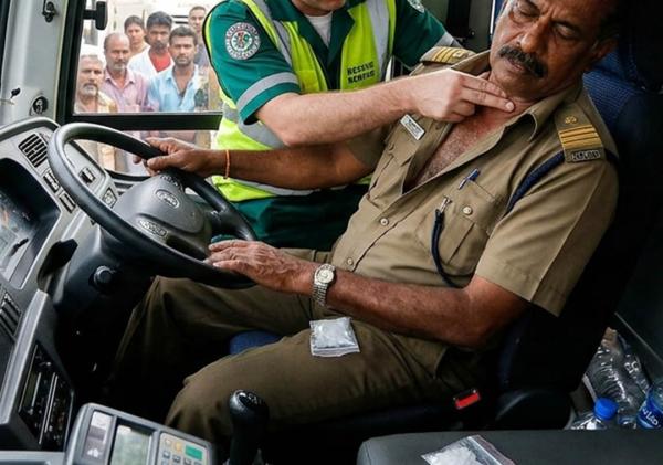 ආමාශය තුළ අයිස් ප්‍රවාහනය කළ අධිවේගී බස් රියදුරෙකු මරුට