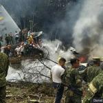 කොලොම්බියානු හමුදා ගුවන් යානයක් කඩා වැටීමෙන් 66 දෙනෙක් මරුට